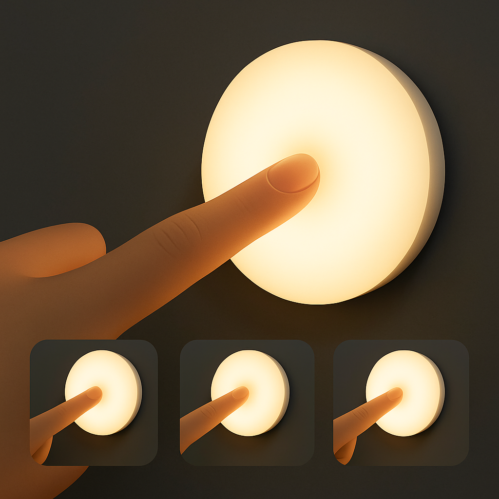 Luz Nocturna Inteligente con Sensor – Iluminación Automática, Sin Esfuerzo y Sin Cables