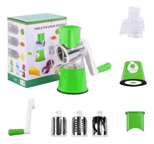 Rallador 3 en 1 — Cocina más rápido, fácil y con cortes perfectos