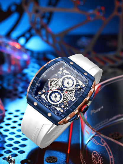Reloj Curren 8442 en Silicona – Estilo y resistencia en tu muñeca