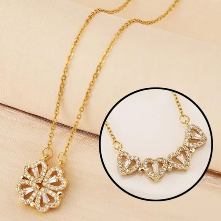 Collar “Corazón Trébol - Claridad + emoción"