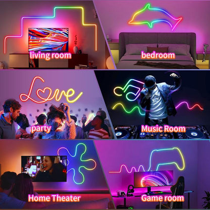 Tira LED RGB de 5 m – Ilumina tu espacio con estilo, color y ahorro energético 🌈