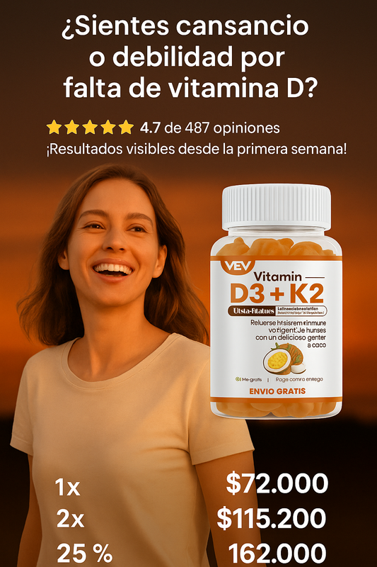 GOMAS DE VITAMINA D3+K2