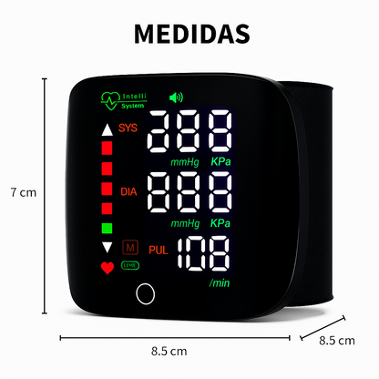 Controla tu tensión al instante: Tensiómetro Digital de Muñeca Recargable