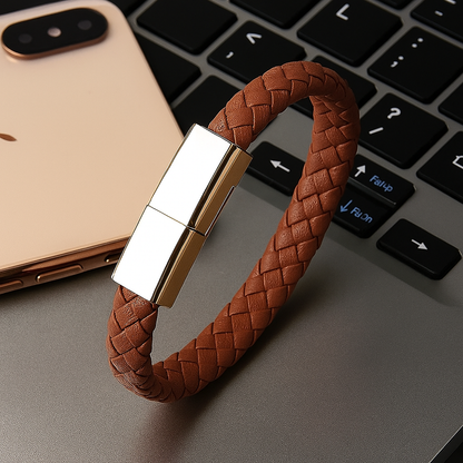 La manilla USB que carga, sincroniza y luce en tu muñeca. ¡Listo para cualquier reto!