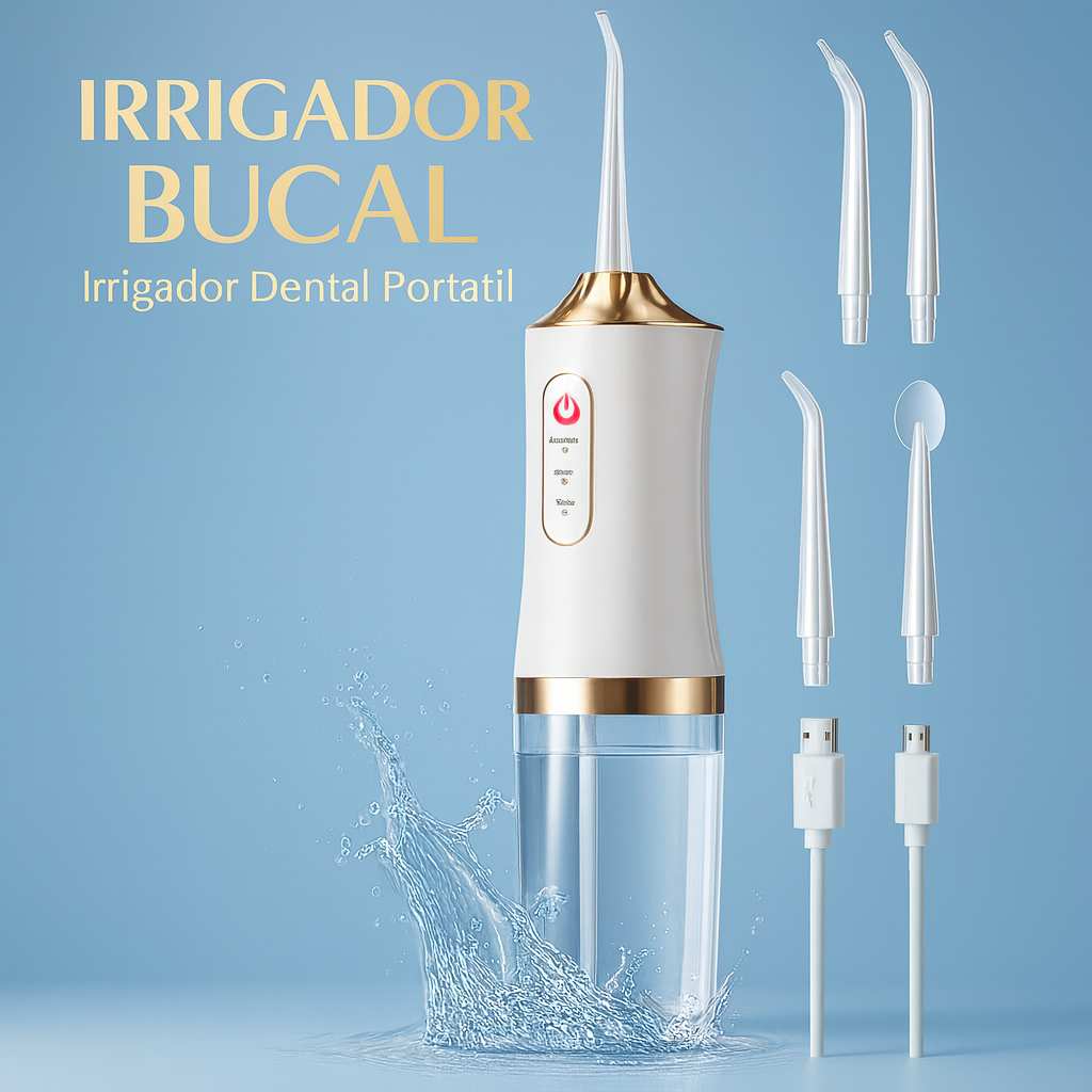 Irrigador Bucal Portátil – Sonrisa Impecable en Casa y de Viaje