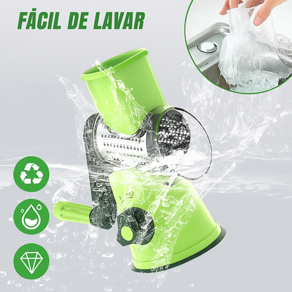 Rallador 3 en 1 — Cocina más rápido, fácil y con cortes perfectos