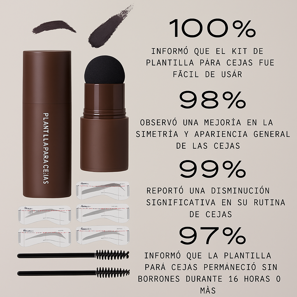 Sello de Cejas - con plantilla Biotez: cejas perfectas en segundos