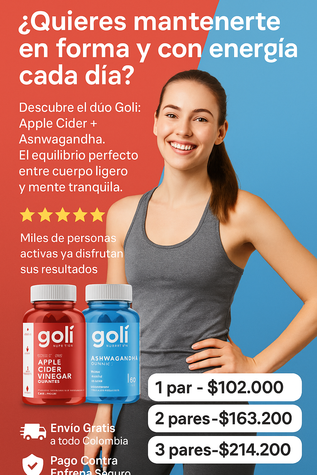 COMBO GOLI ASHWAGANDHA + VINAGRE MANZANA