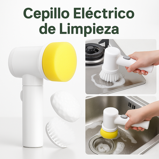 Cepillo Eléctrico Magic Brush 5-en-1: limpieza profunda sin esfuerzo