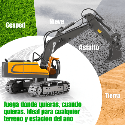 Mini Retro Excavadora Profesional RC 680° – Potencia y Diversión que Dura