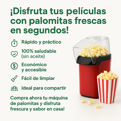 Nueva Crispetera: ¡Palomitas saludables en menos de 3 minutos
