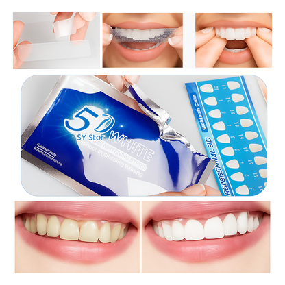 TIRAS BLANQUEADORAS DENTALES: Sonrisa ultra blanca en solo 30 minutos (sin peróxido)