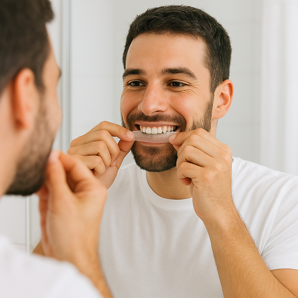 TIRAS BLANQUEADORAS DENTALES: Sonrisa ultra blanca en solo 30 minutos (sin peróxido)