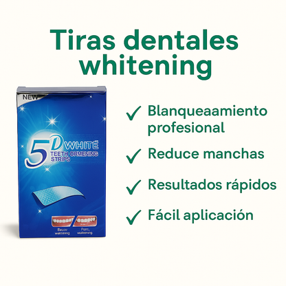 TIRAS BLANQUEADORAS DENTALES: Sonrisa ultra blanca en solo 30 minutos (sin peróxido)