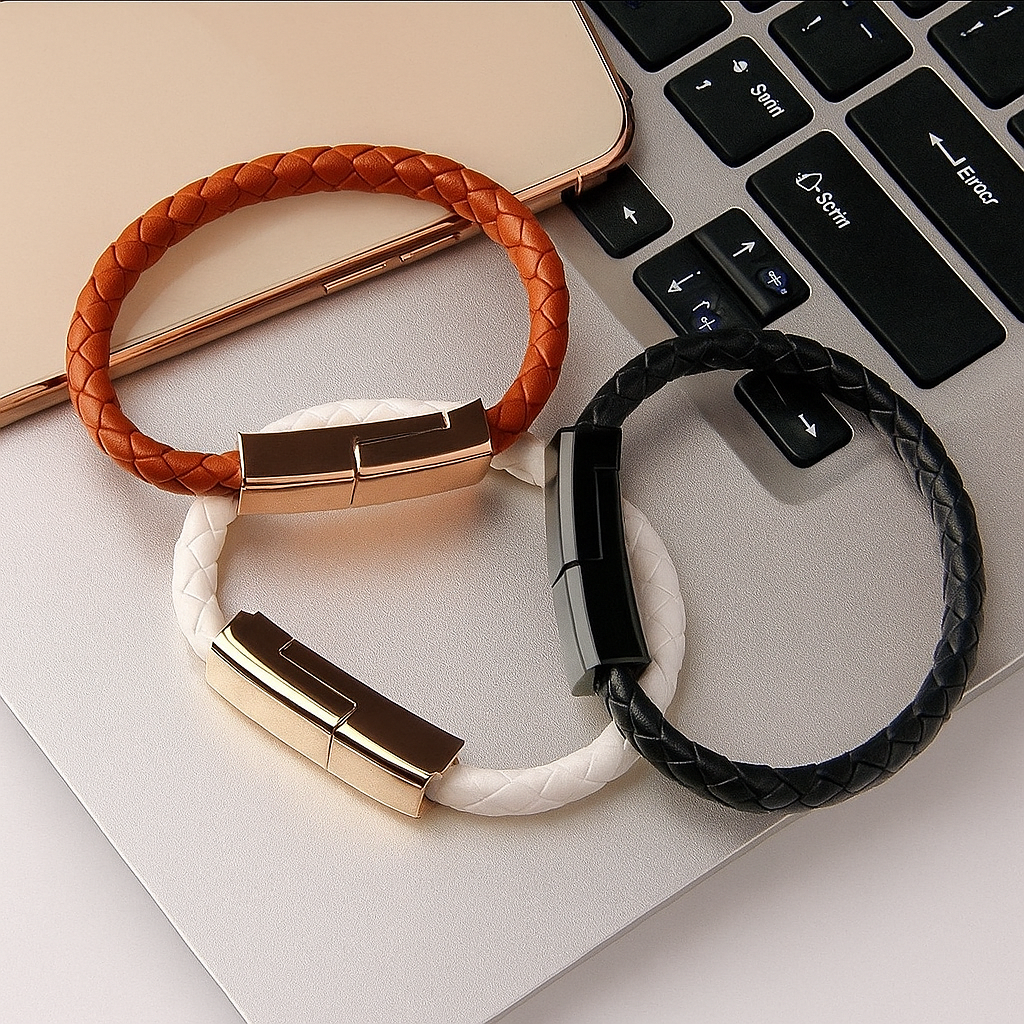La manilla USB que carga, sincroniza y luce en tu muñeca. ¡Listo para cualquier reto!