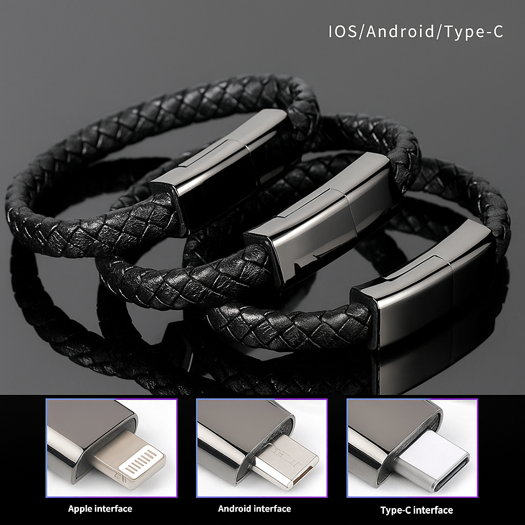 La manilla USB que carga, sincroniza y luce en tu muñeca. ¡Listo para cualquier reto!