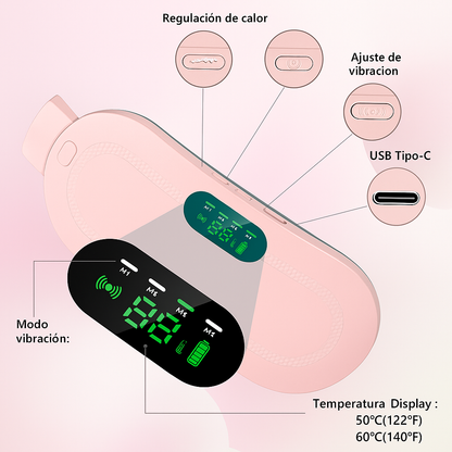 Cinturón térmico inteligente para cólicos menstruales – Calor y alivio en segundos