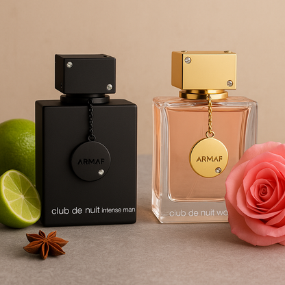Dúo de Perfumes Club de Nuit – Para Él y Para Ella, la pareja perfecta