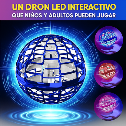 Bola Voladora LED Spinner – ¡Diversión que Flota, Brilla y Regresa a Ti!