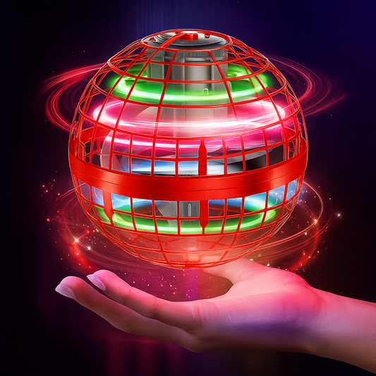 Bola Voladora LED Spinner – ¡Diversión que Flota, Brilla y Regresa a Ti!