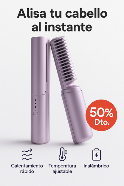 Peine Alisador Pro – Alisa tu cabello rápido, brillante y sin frizz