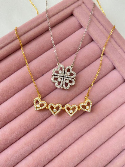 Collar “Corazón Trébol - Claridad + emoción"