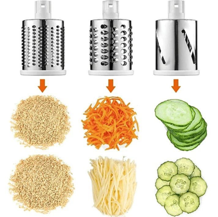 Rallador 3 en 1 — Cocina más rápido, fácil y con cortes perfectos