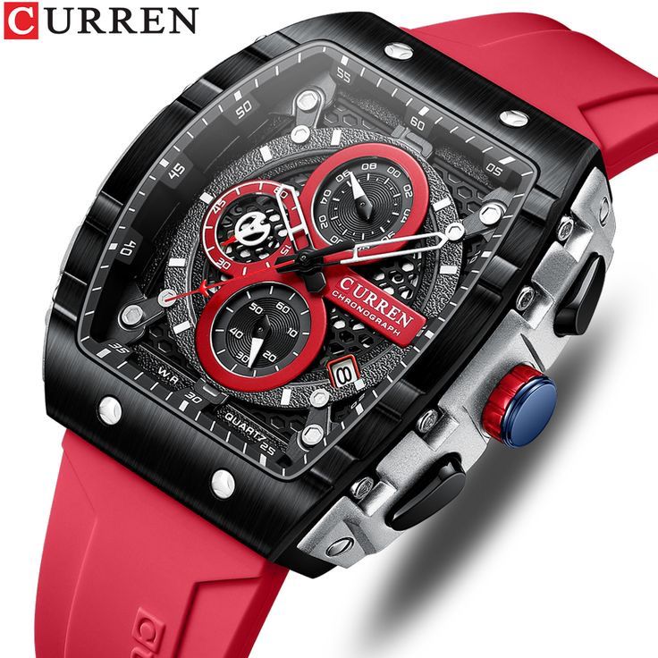 Reloj Curren 8442 en Silicona – Estilo y resistencia en tu muñeca