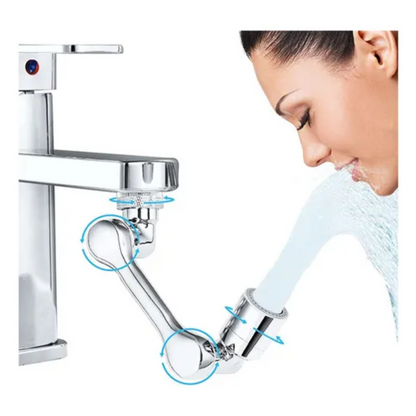 Extensor de Grifo 1080° – Brazo Robótico Metálico: Funcionalidad total sin salpicaduras