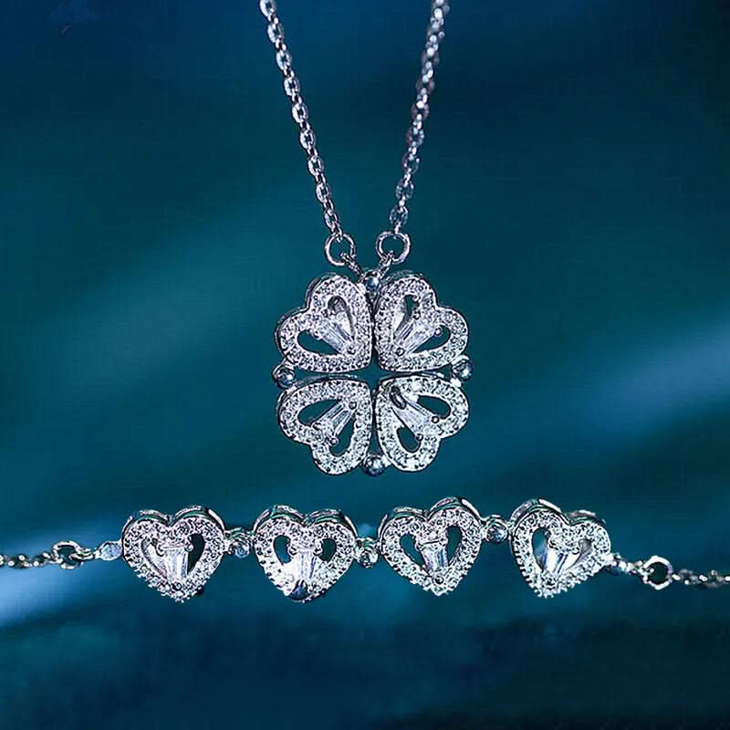 Collar “Corazón Trébol - Claridad + emoción"